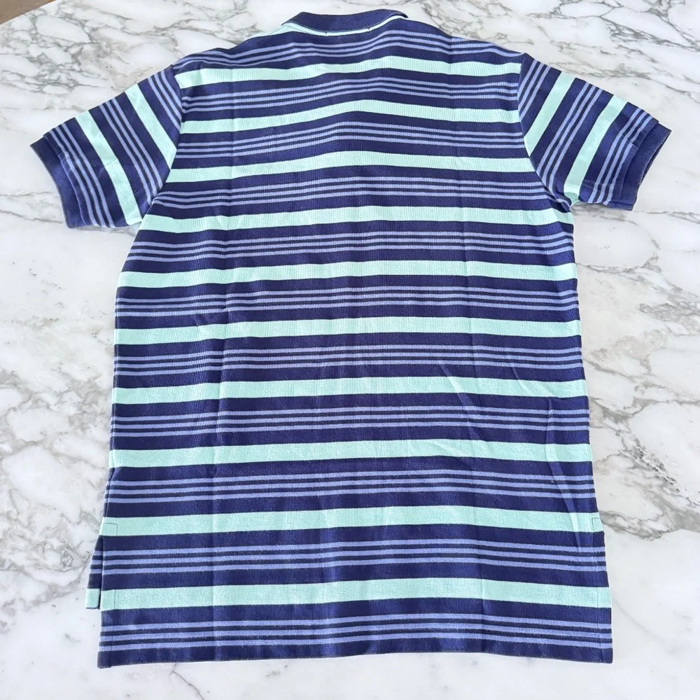 Polo Ralph Lauren Cotton Men's Pullover Striped Polo Short sleeve shirt, Medium